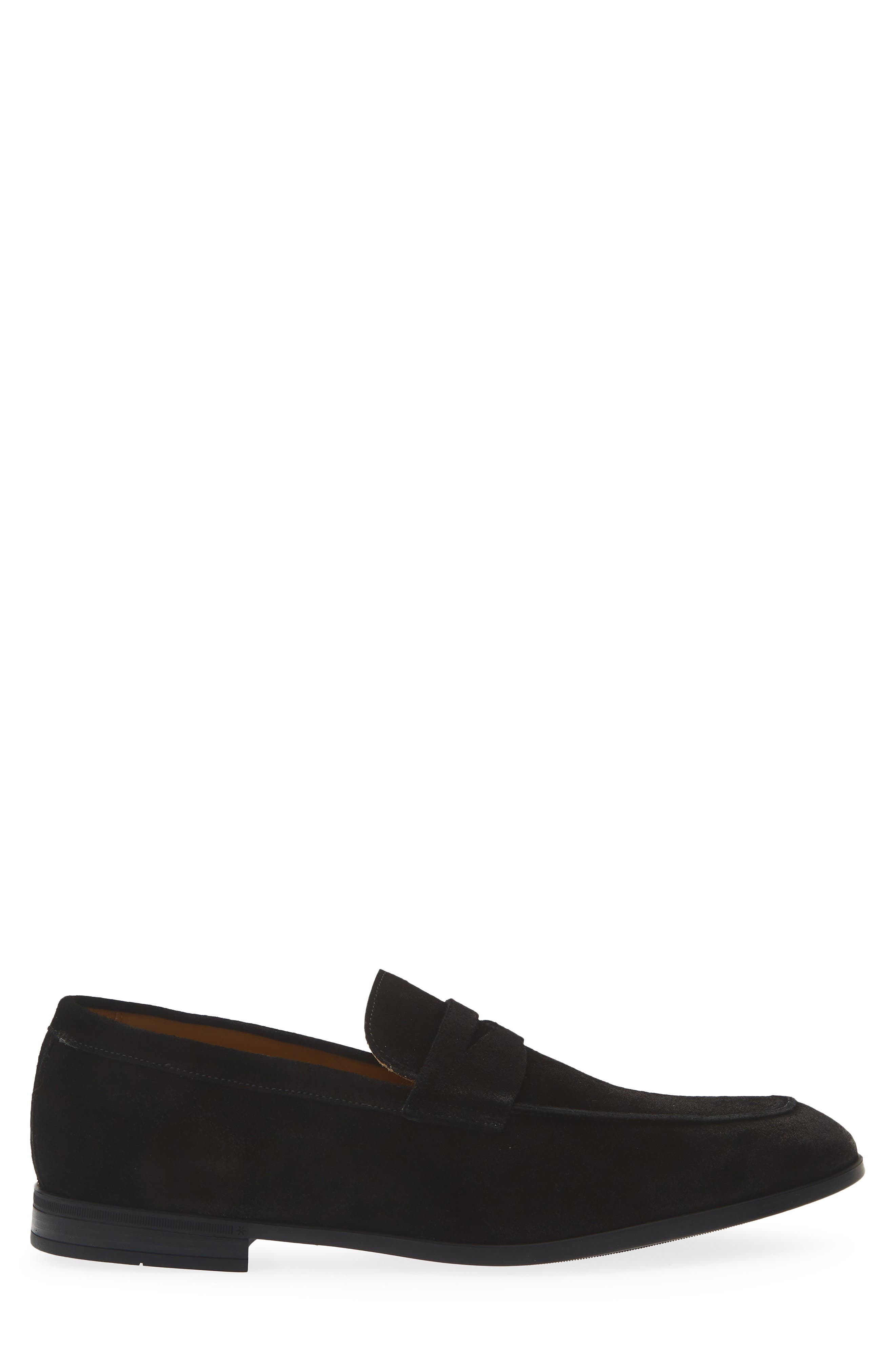 Mark Penny Loafer, Alternate, color, SUEDE SPORT BLACK