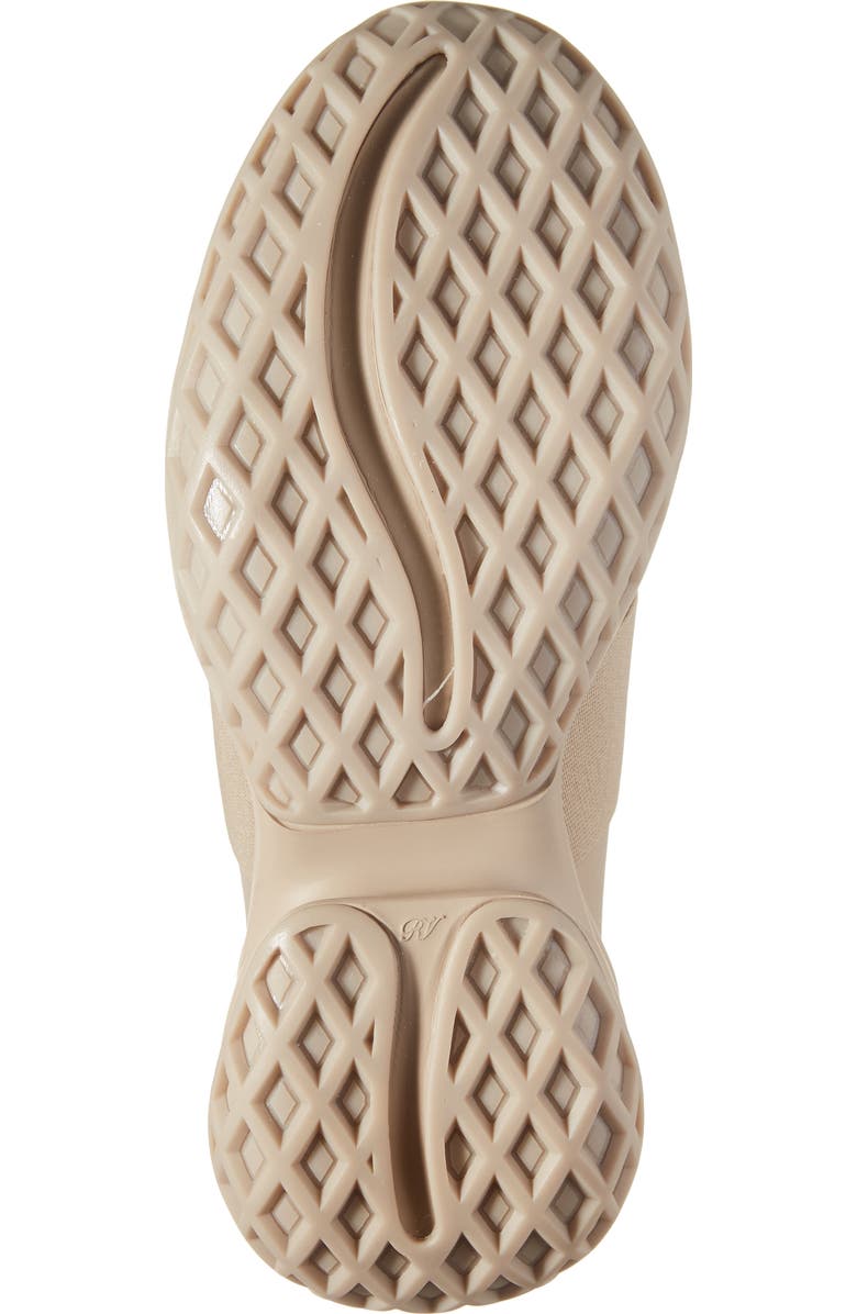 Roger Vivier Viv Run Strass Sneaker, Alternate, color, Natural Beige