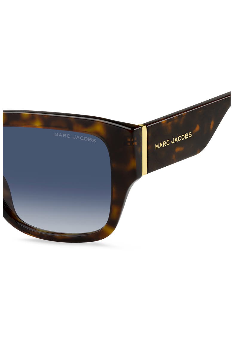Marc 842/S 55mm Gradient Rectangular Sunglasses, Alternate, color, HAVANA