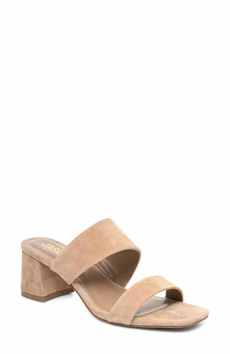 Jammie Leather Block Heel Sandal