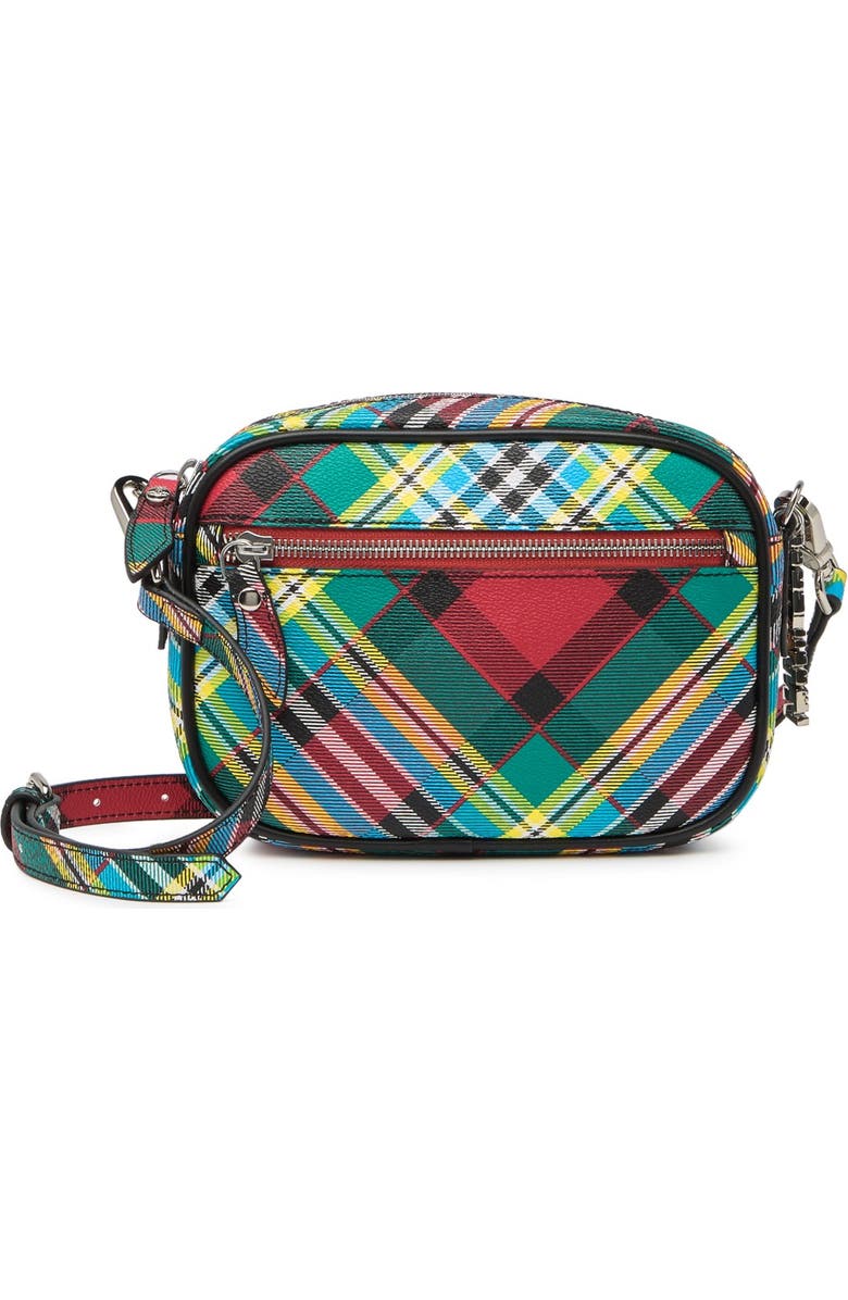 Vivienne Westwood Shuka Tartan Crossbody Bag, Main, color,