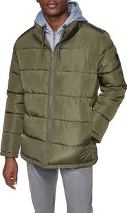 Kenneth Cole Hooded Puffer Jacket