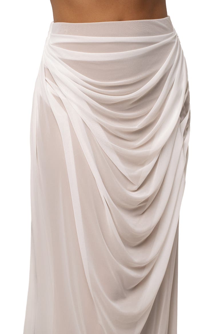 Ethereal Flow Maxi Skirt, Alternate, color, Ivory