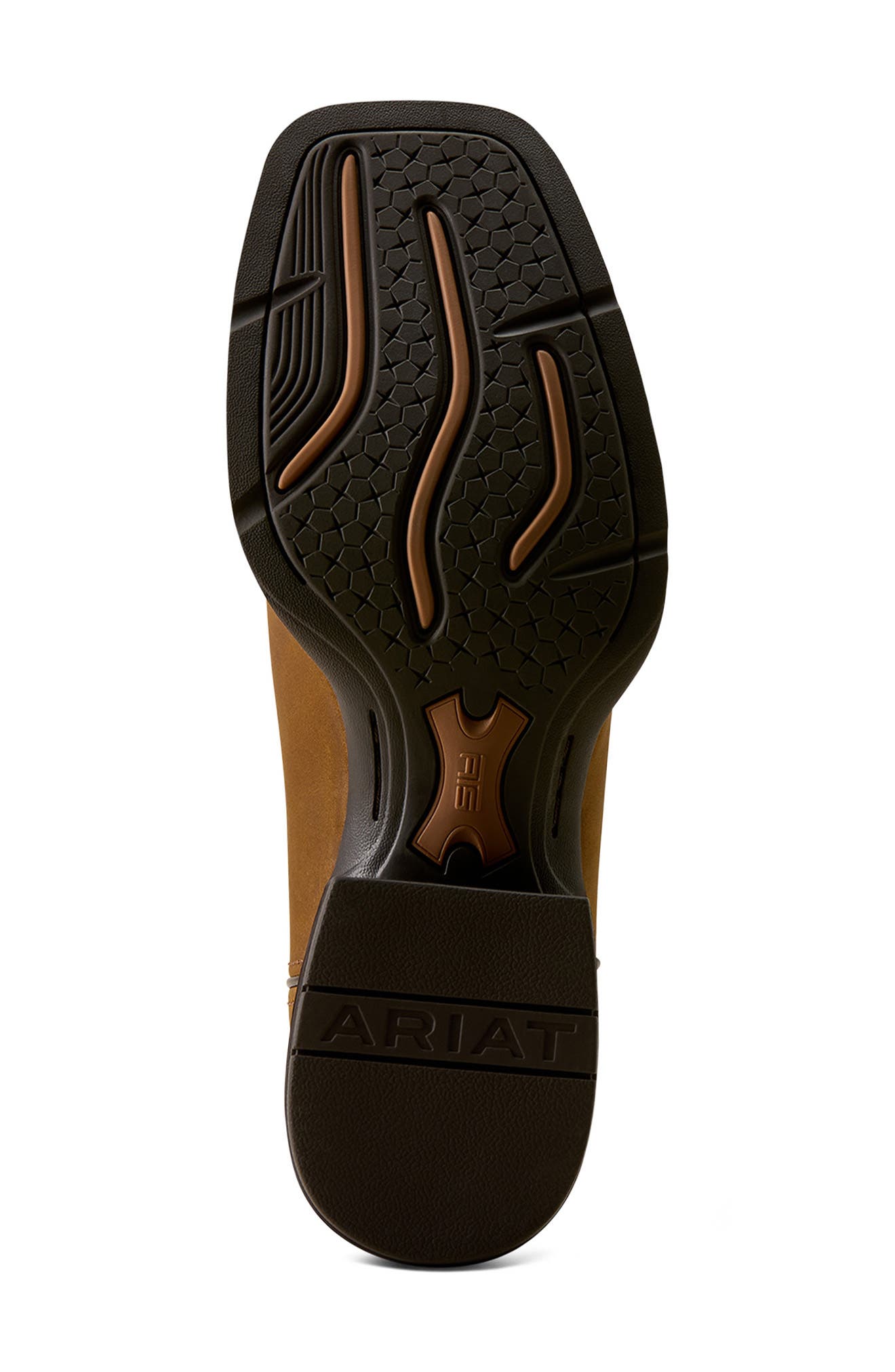 Sport Trail Cam Wide Square Toe Western Boot, Alternate, color, DISTRESSED BROWN