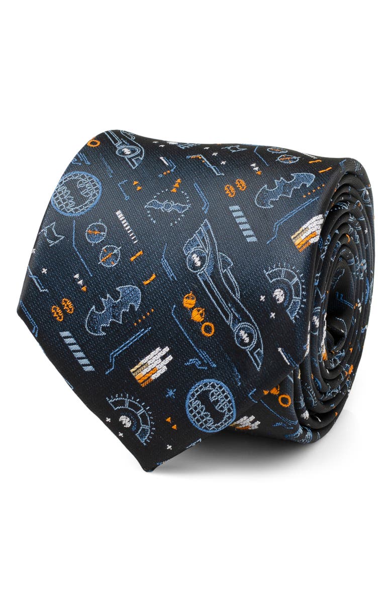 Cufflinks, Inc. Batman Batmobile Silk Blend Tie, Alternate, color, Navy/ Black