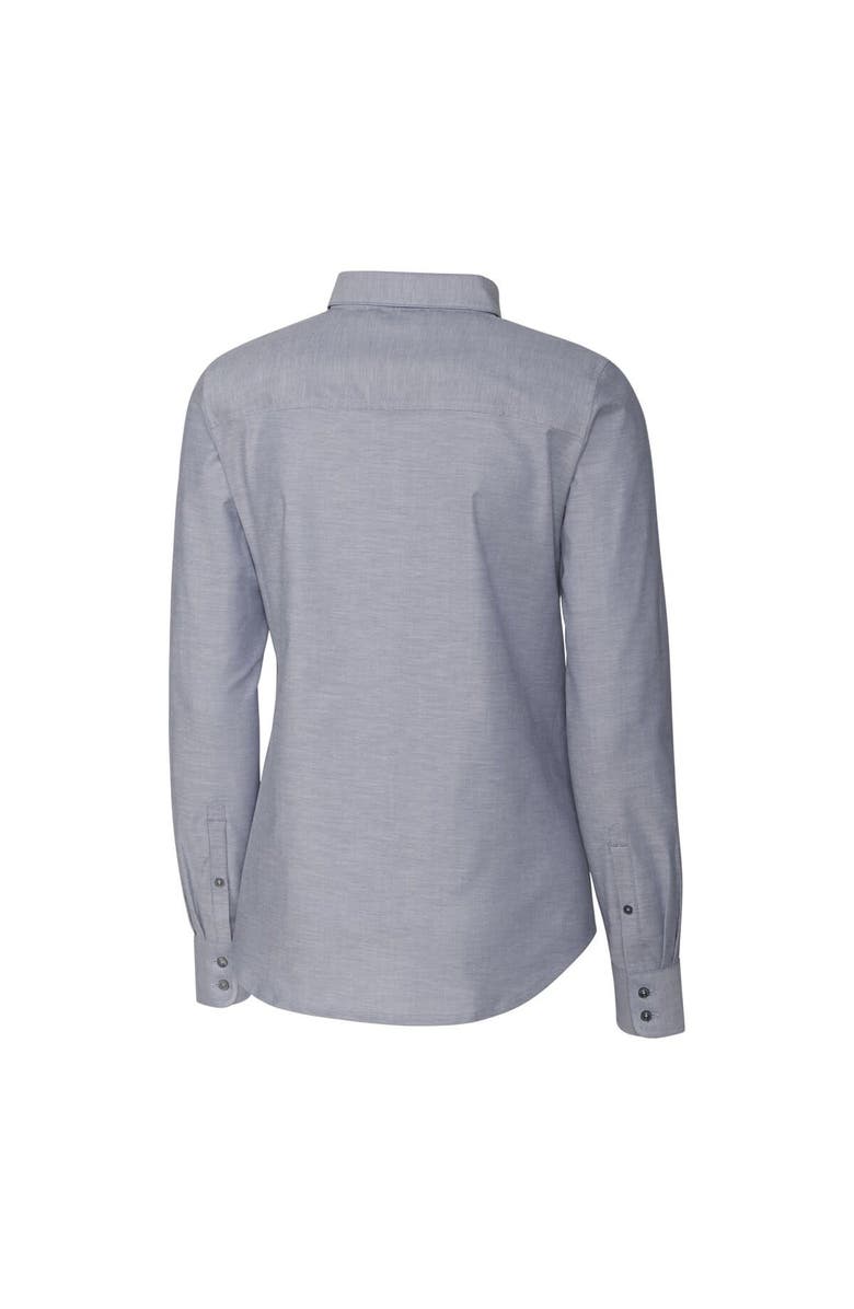 Cutter & Buck Women's Cutter & Buck Charcoal Utah Utes Oxford Stretch Long Sleeve Button-Up Shirt, Alternate, color, 