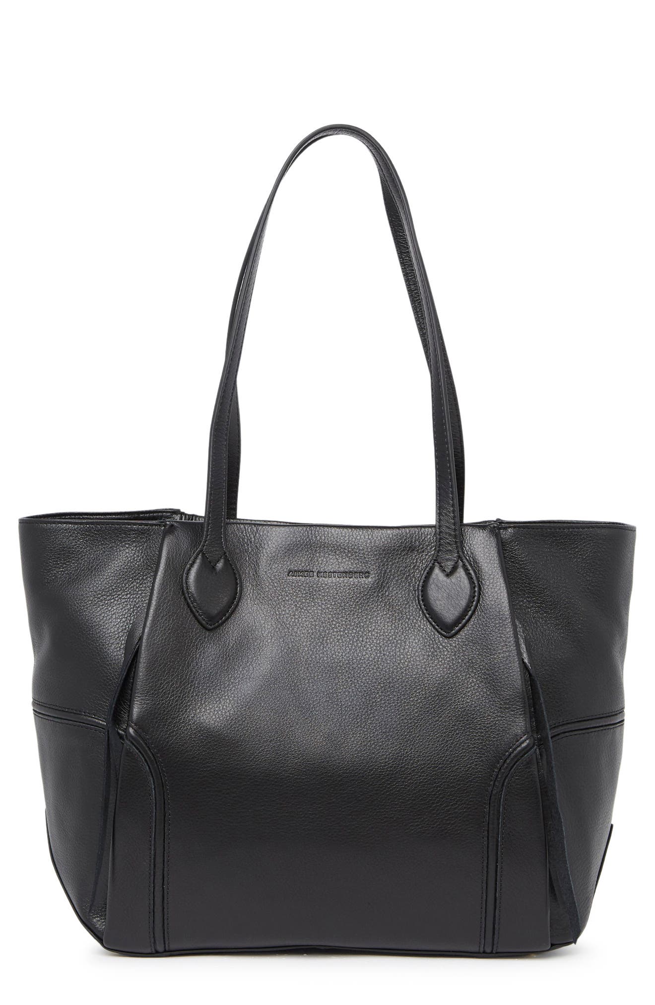 KESTENBERG Chelsea Tote Bag, Main, color, BLACK W GOLD
