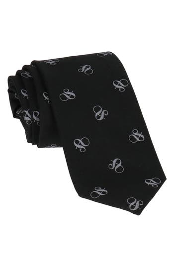 Scotch & Soda Ampersand Logo Print Tie In Black