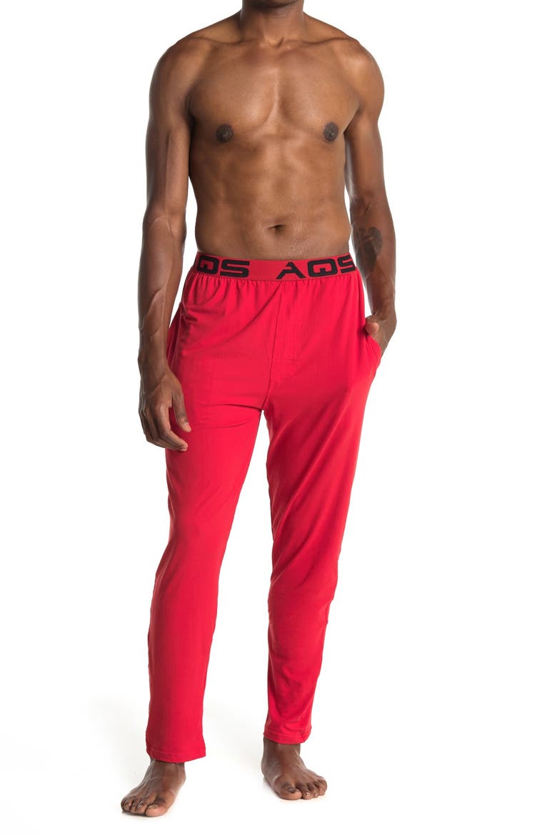 Slim Fit Lounge Pants, Alternate, color, RED