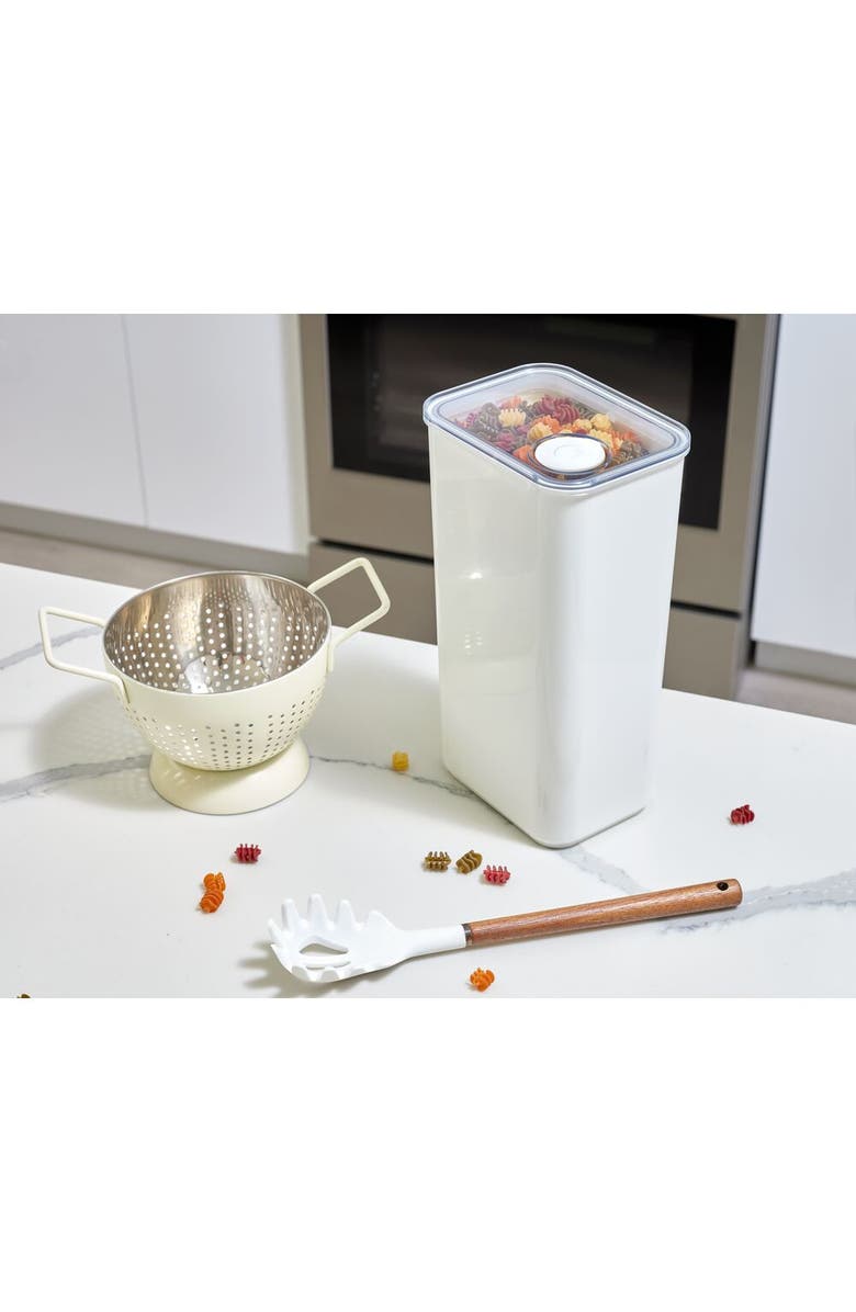 iDesign Extra Large Canister with Removable Pour Cap - Set of 2 - White, Alternate, color, White