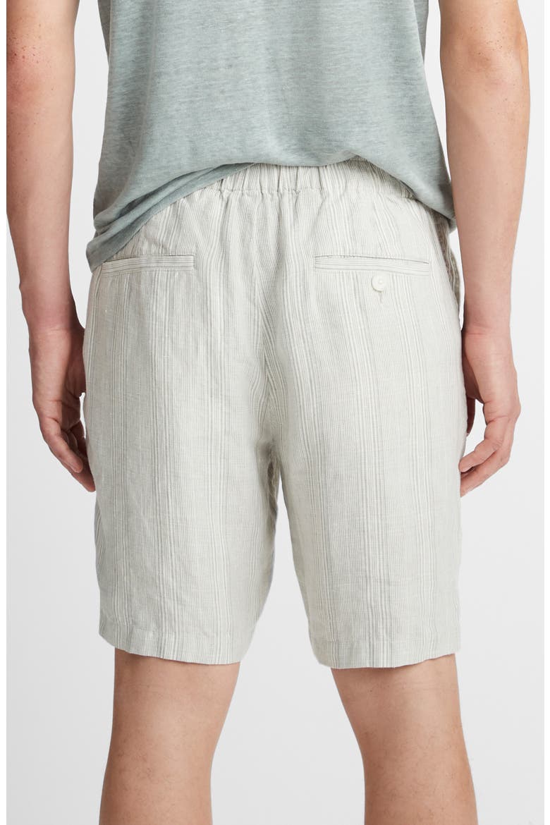 Shadow Stripe Hemp Drawstring Shorts, Alternate, color, ALABASTER/ LIMESTONE