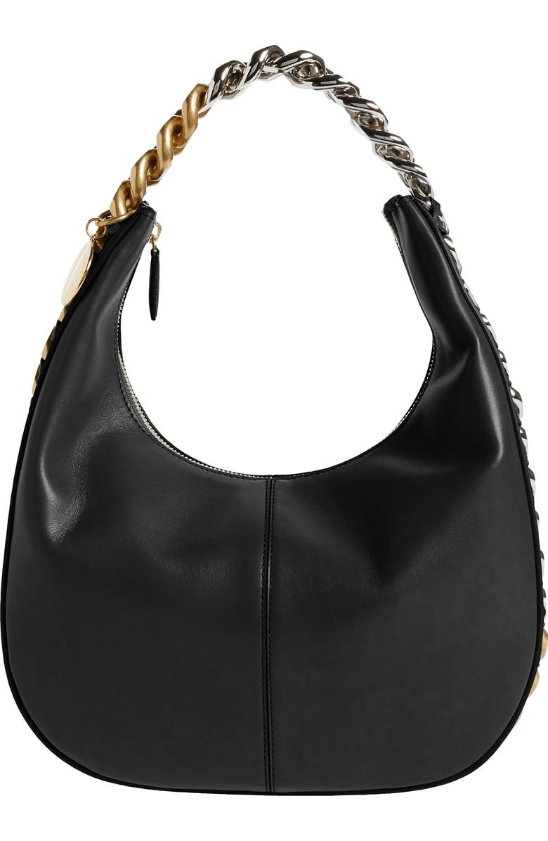 Stella McCartney Small Frayme Faux Leather Shoulder Bag, Main, color,