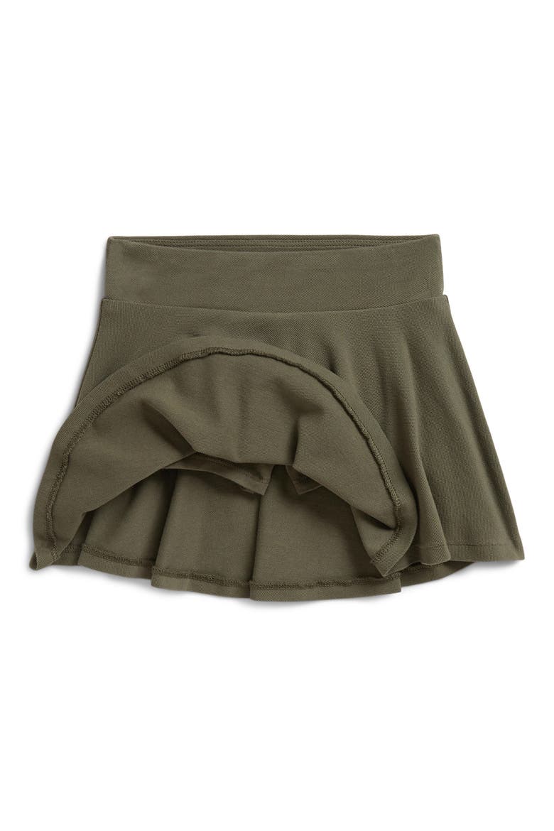 Kids' Stretch Mesh Skort, Alternate, color, GREEN