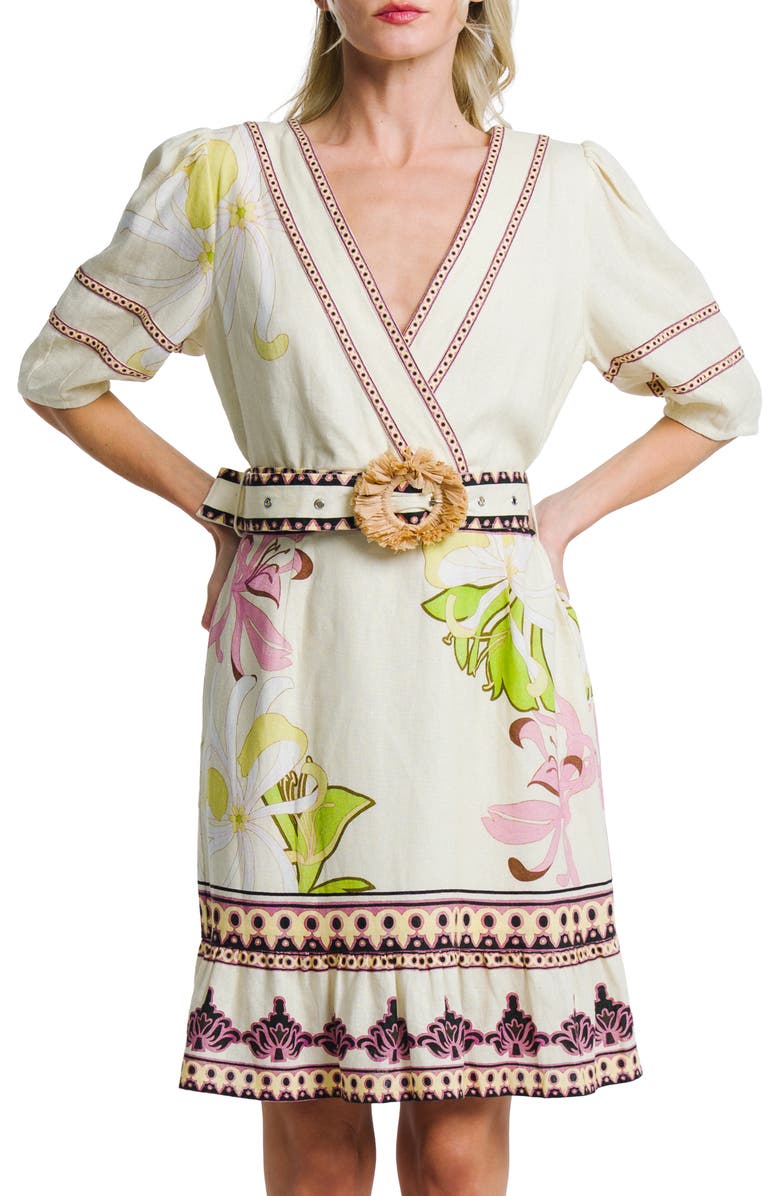 CIEBON Ivy Linen Blend Dress, Alternate, color, 