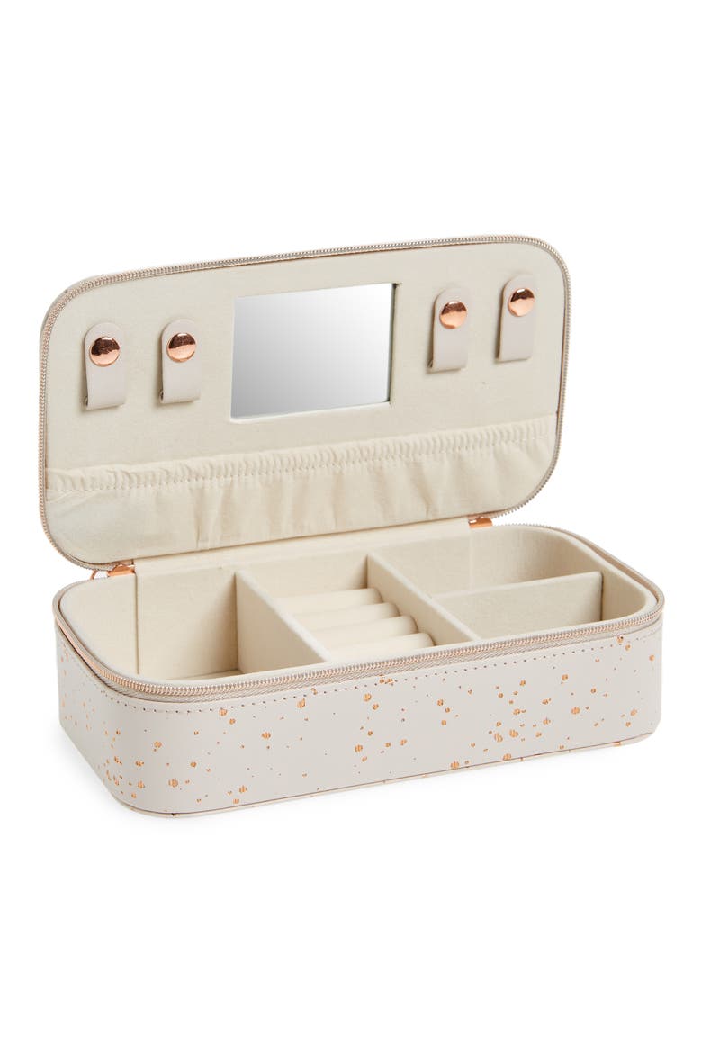 Medium Rectangular Jewelry Box, Alternate, color, GREY- METALLIC CONFETTI