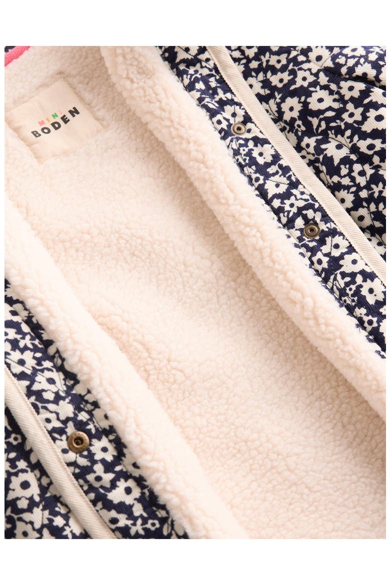Kids' Quilted Corduroy Jacket, Alternate, color, NAVY FLORAL
