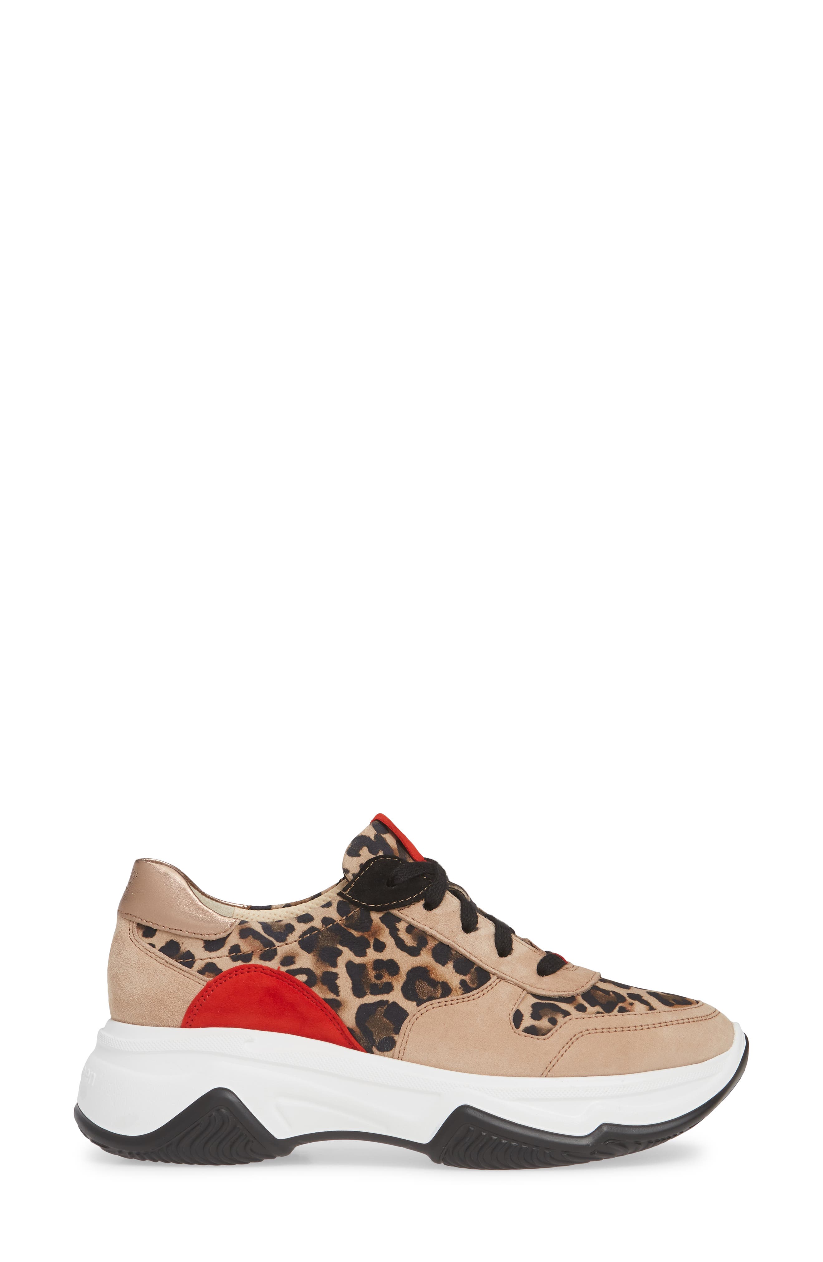 Blend Lace-Up Sneaker, Alternate, color, LEOPARD