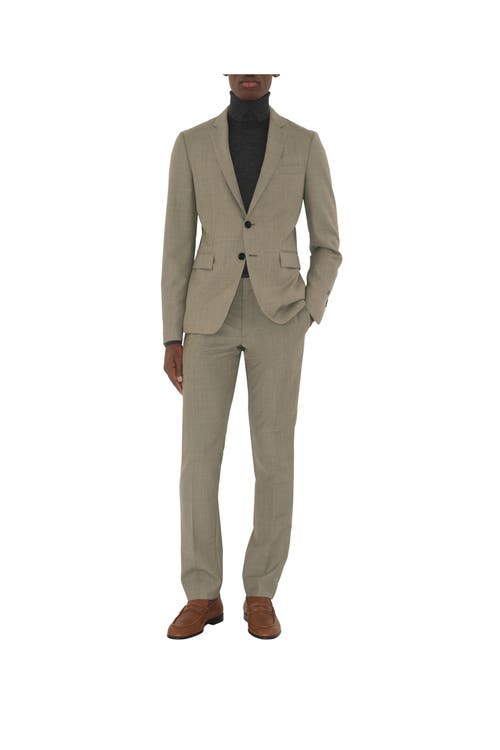 Burberry Wool Tailored Trousers In Green