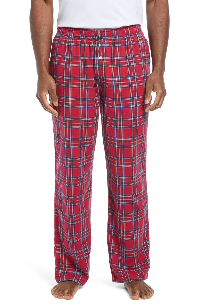 L.L.Bean Men's Plaid Flannel Pajama Pants, Main, color,
