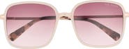 Ted Baker 57mm Gradient Square Sunglasses