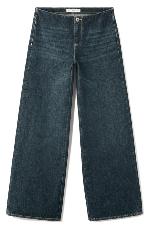Low Waist Wide Leg Jeans