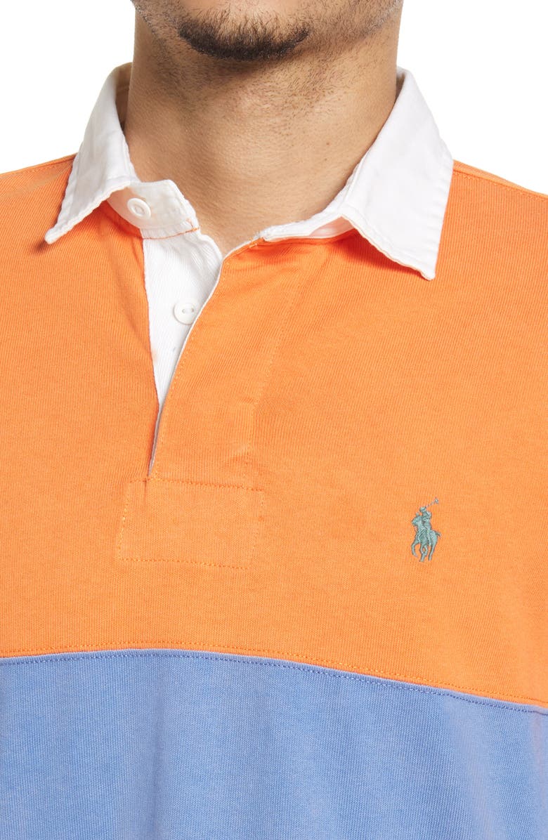 Polo Ralph Lauren Stripe Long Sleeve Cotton Polo, Alternate, color,