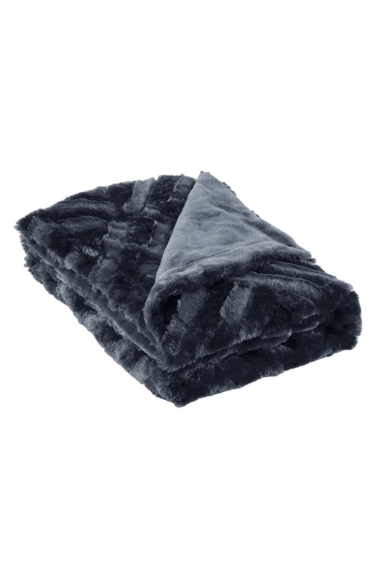 Modern Threads Luxury Faux Fur Throw Blanket, Main, color, 