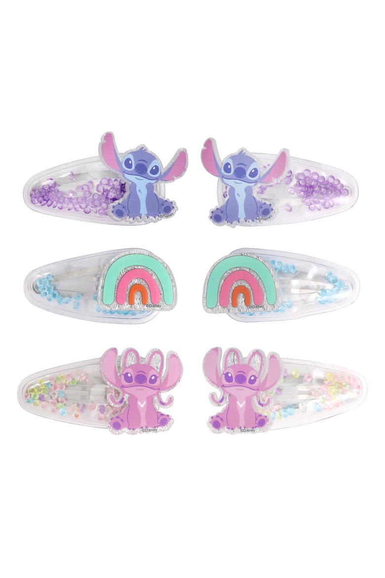 Hair Clip 6-Piece Set - Snap Back Shaker Hair Clips, Lilo and Stitch Accessories, Main, color, Multicolored