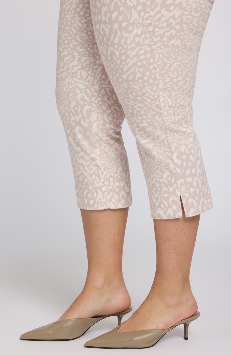 NYDJ Marilyn Crop Straight Leg Jeans, Alternate, color, Snow Leopard