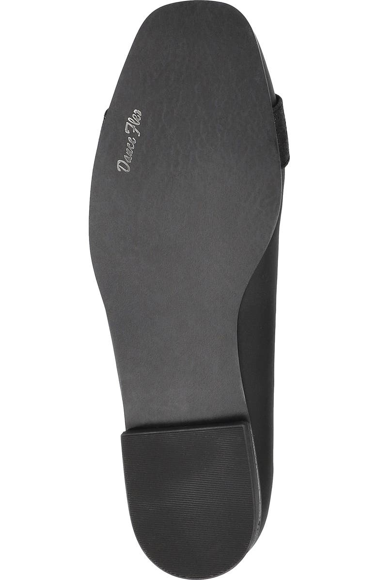 EASY STREET Keely Flat, Alternate, color, Black Satin-Glitter