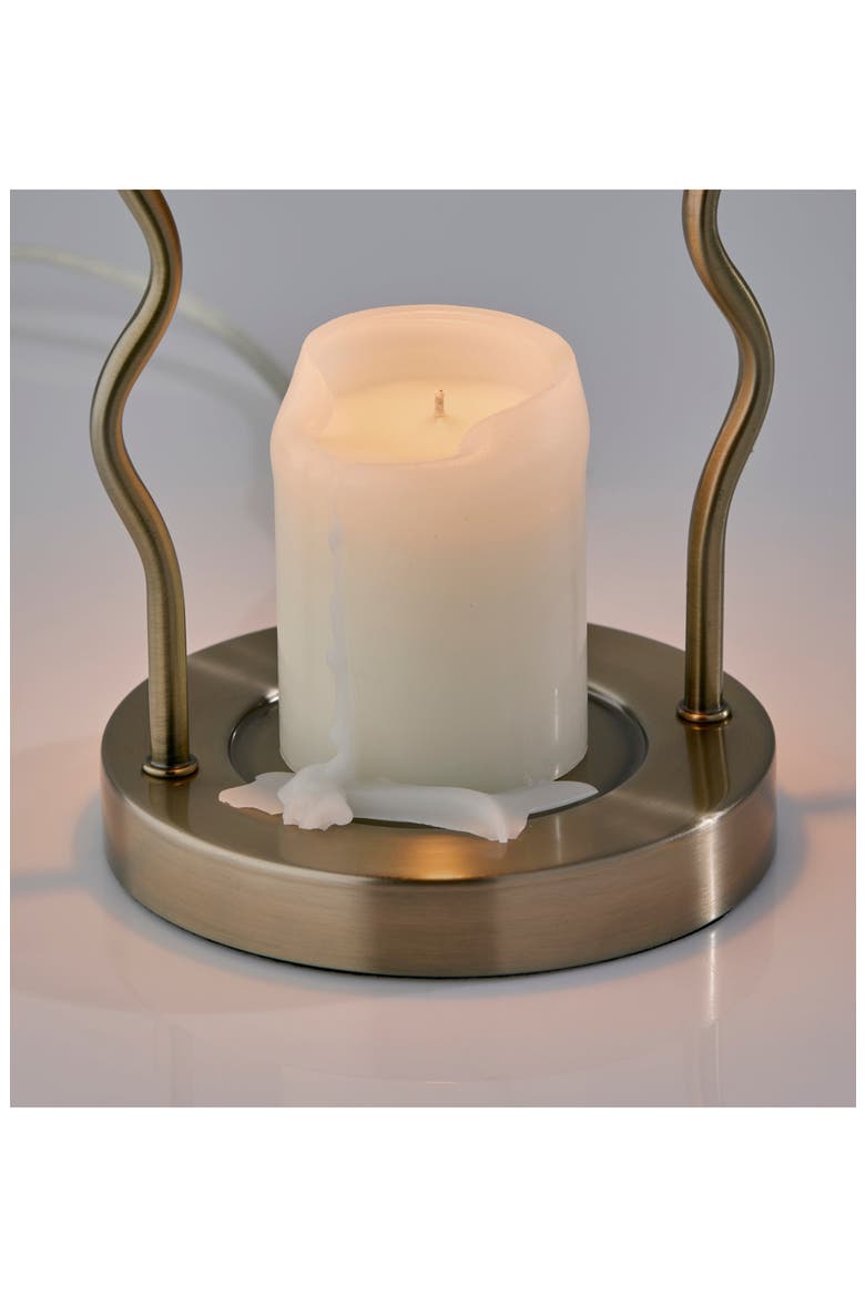 Twirl Candle Warmer Lamp, Alternate, color, ANTIQUE BRASS