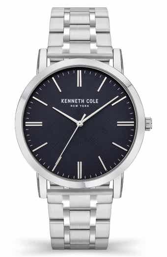 Dress Sport Leather Strap Watch, 45mm