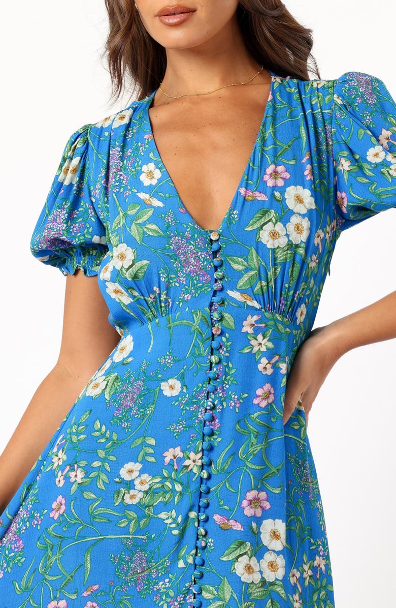 Petal & Pup Brax Floral Midi Dress, Alternate, color, 