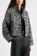 Nordstrom Animal Print Cropped Jacket