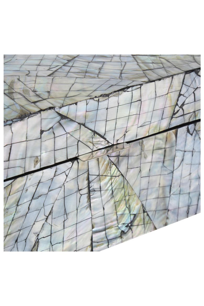 Contemporary Set of 2 Decorative Mother of Pearl Boxes, Alternate, color, MULTI COLORED