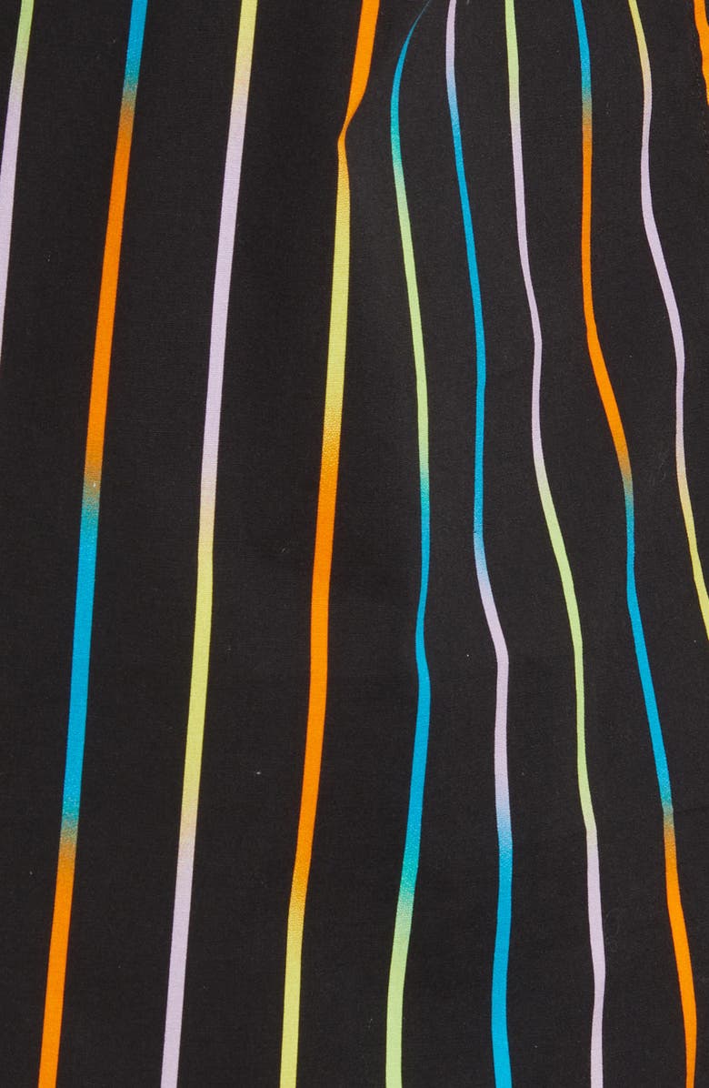 BP. Be Proud Pride Gender Inclusive Stripe Short Sleeve Button-Up Shirt, Alternate, color,