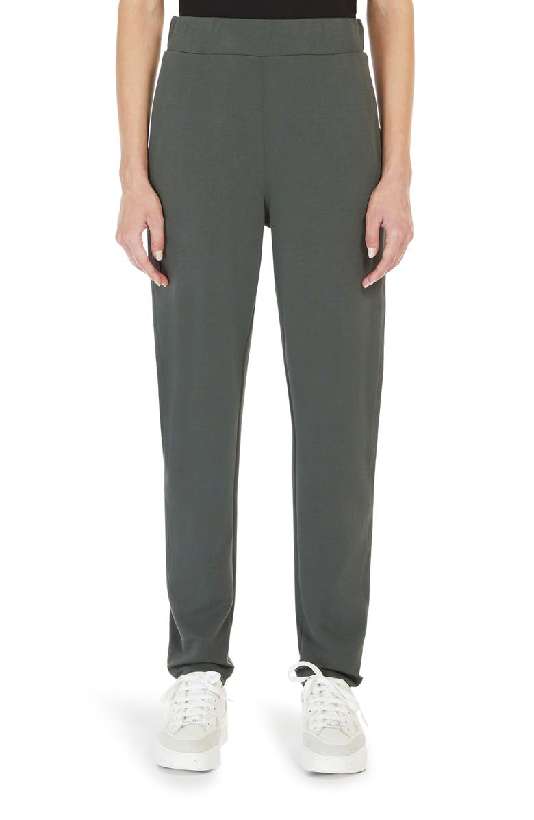 Max Mara Leisure Pesca Cotton Blend Jersey Pull-On Pants, Main, color, 