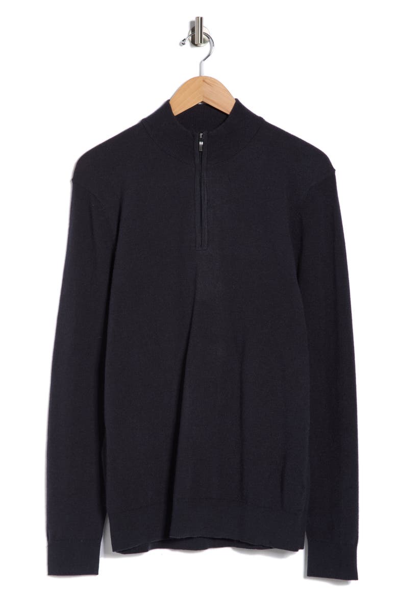 Daniel Half Zip Pullover Sweater, Alternate, color, DARK NAVY