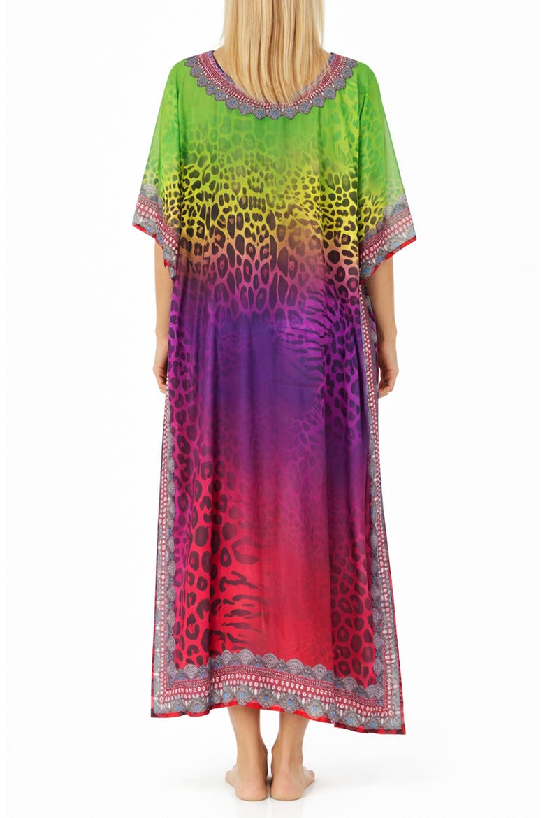 Ombré Mixed Print Longline Duster, Alternate, color, PINK