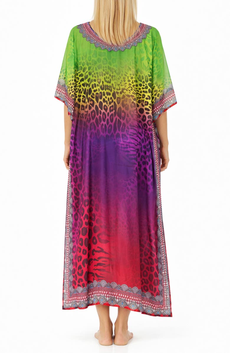 RANEES Ombré Mixed Print Longline Duster, Alternate, color, Pink