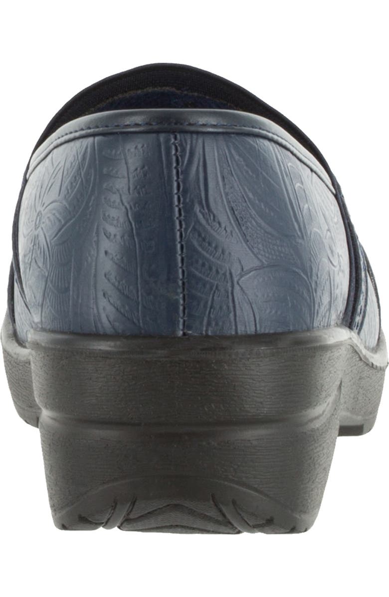 EASY STREET Origin Embossed Comfort Slip-On Clog - Multiple Widths Available, Alternate, color, Navy Tool