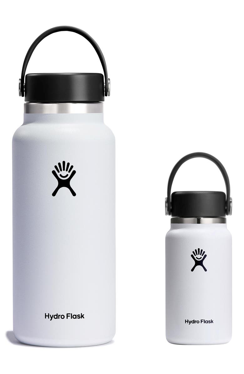 Hydro Flask Micro Hydro Water Bottle, Alternate, color, White
