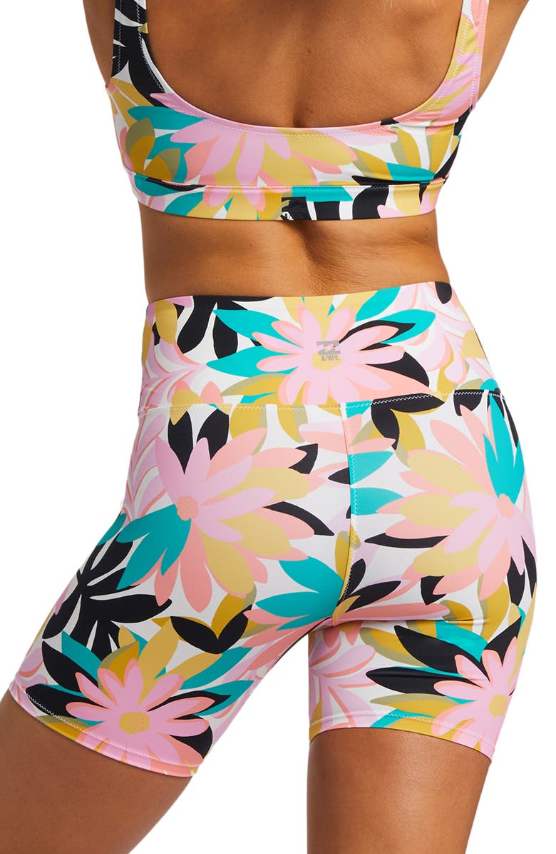 Billabong Floral Bike Shorts, Alternate, color,