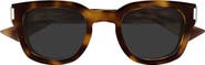 Saint Laurent 49mm Small Round Sunglasses
