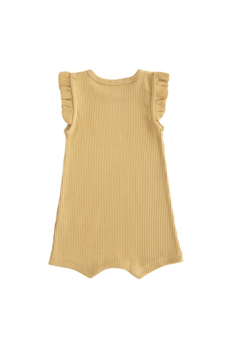 Yellow Biscotti Ruffle Modal Shortie, Alternate, color, Yellow