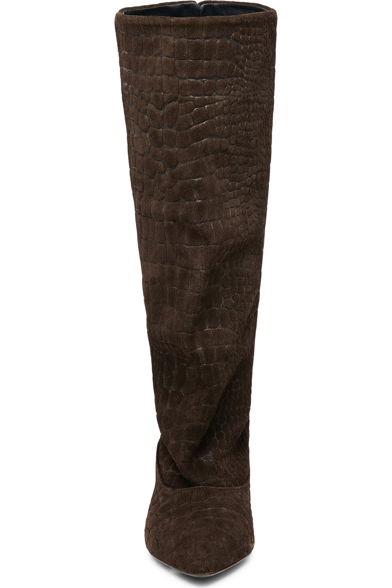 Crocs Boota Dolce Vita Roxla Croc Embossed Leather Knee High Boot (Women) | Nordstrom