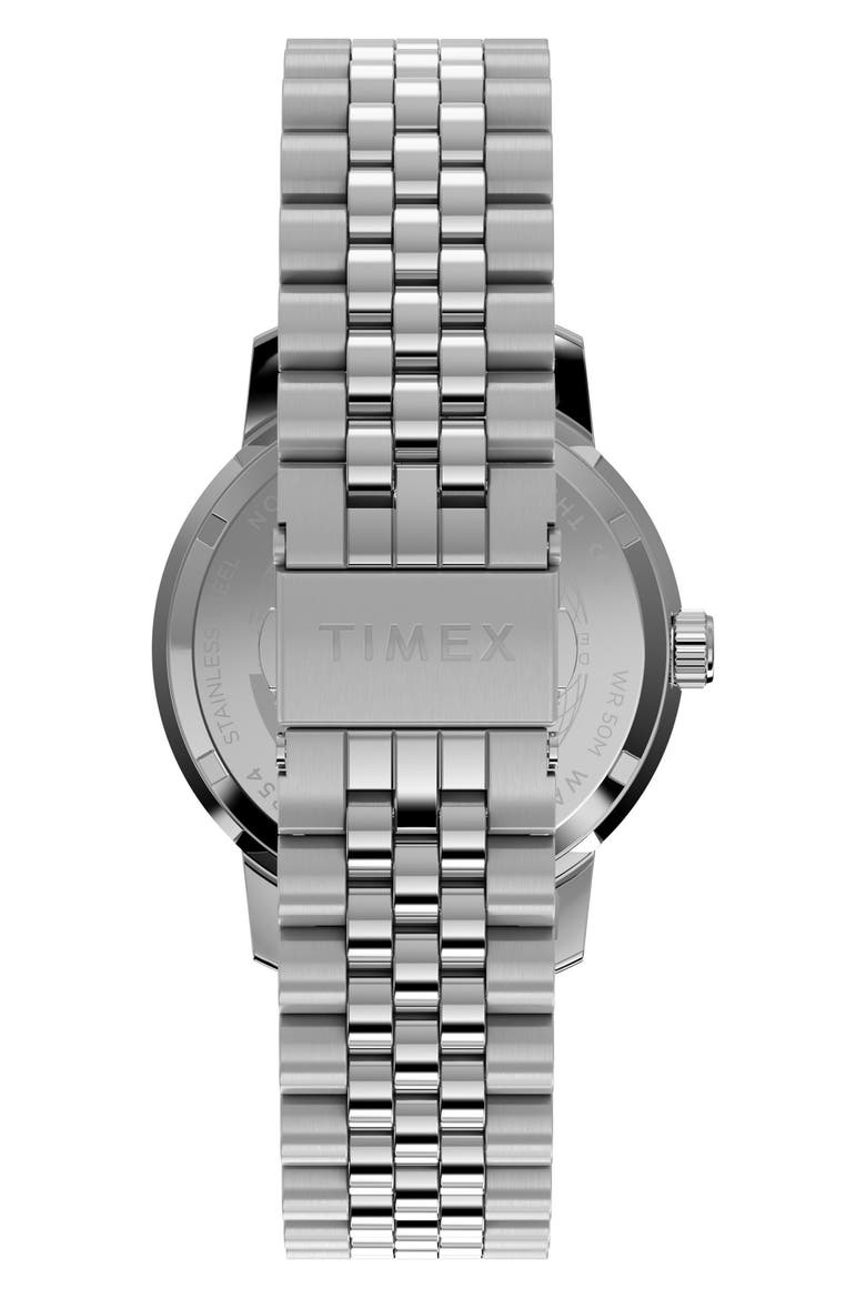Marlin GMT Stainless Steel Bracelet Watch, Alternate, color, SILVER