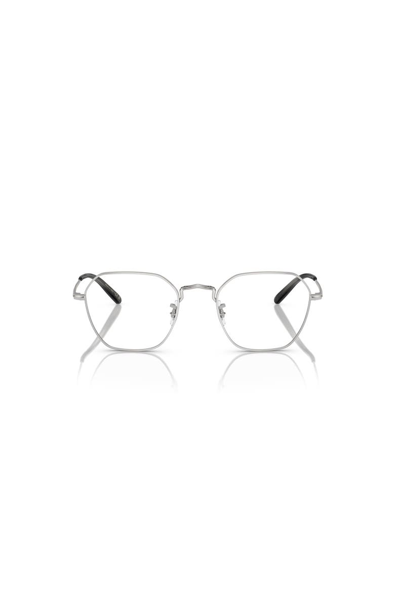 49mm Rectangle optical glasses, Alternate, color, Silver