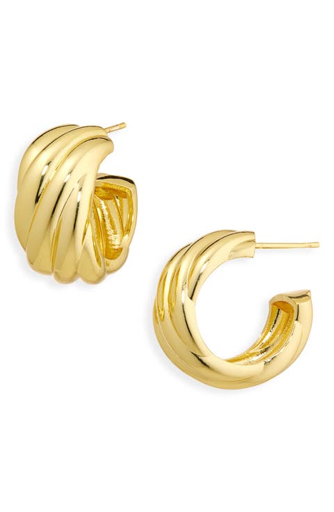 Twisted Hoop Earrings