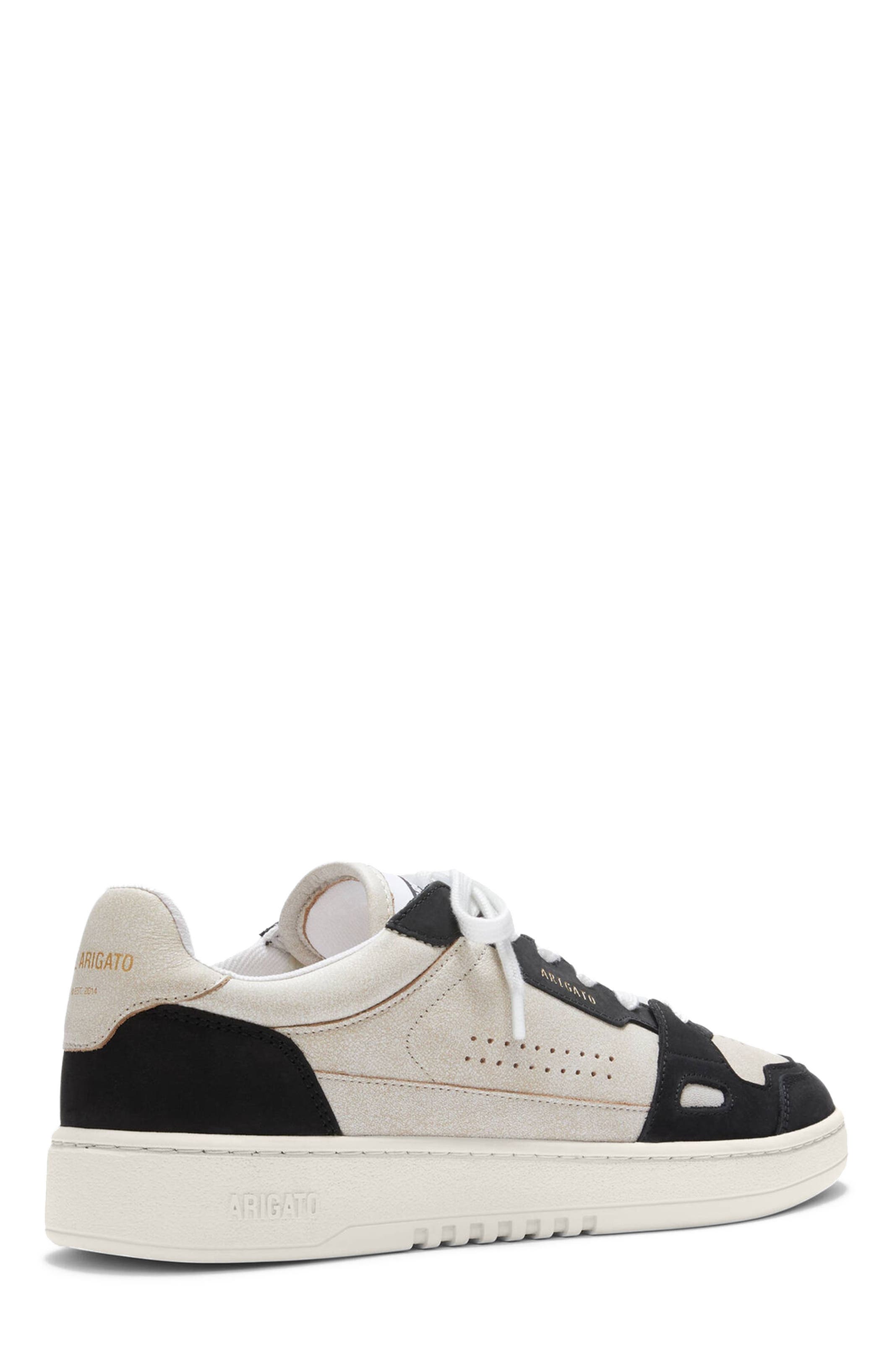 Axel Arigato Dice Lo Cracked Leather Sneaker, Alternate, color, Beige/Black